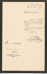 k.k. naturhistorisches Hofmuseum, Intendanzakten 1885-1896 (Hauer), Aktenzahl Z.223/1893, Seite 21